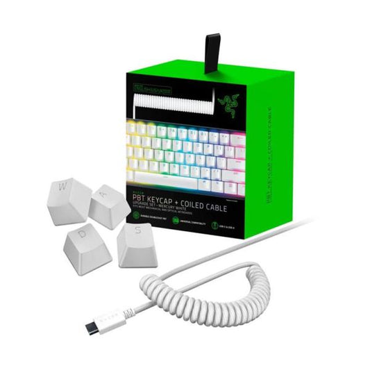 TECLAS GAMING RAZER RAZER PBT MECANICO N/A INGLES WHITE RC21-01490900-R3M1