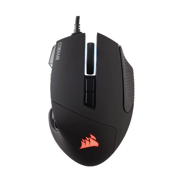 MOUSE GAMING RGB CORSAIR MOBA/MMO SCIMITAR ELITE ALÁMBRICO USB 18000 DPI CH-9304211-NA NEGRO