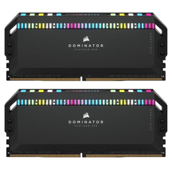 MEMORIA RAM PC 32GB (2 X 16GB) CORSAIR DOMINATOR RGB DDR5 5200MHZ CL40 CMT32GX5M2B5200C40 NEGRO