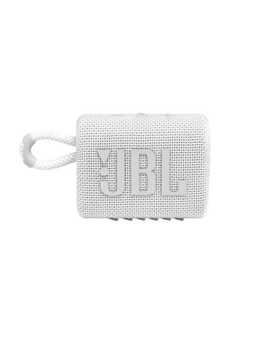 PARLANTE JBL GO 3 4W BLUETOOTH A PRUEBA DE AGUA JBLGO3WHTAM BLANCO