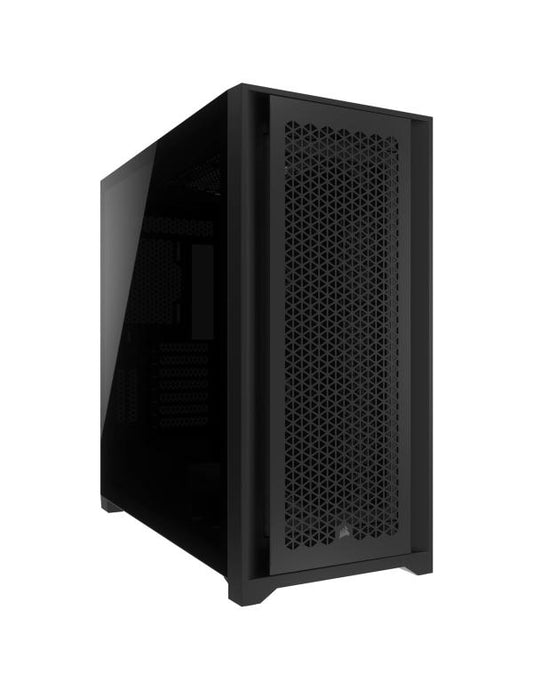 CASE GAMING CORSAIR 5000D CORE AIRFLOW MID TOWER SIN VENTILACIÓN INCLUIDA CON VIDRIO LATERAL Y MALLA FRONTAL CC-9011261-WW NEGRO