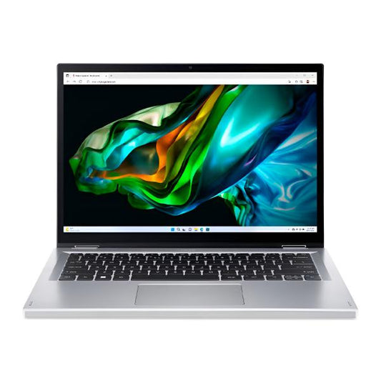 LAPTOP ACER ASPIRE 3 SPIN 14" TOUCH PEN WUXGA IPS I3-N305 8GB 256GB SSD WIN 11 HOME INGLES PLATA NX.KN1AA.001
