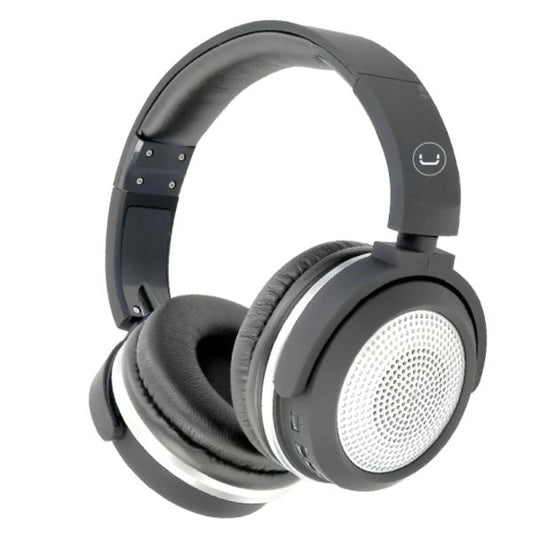 HEADSET UNNO TEKNO FUSION BT INALÁMBRICO BLUETOOTH 5.0 CON MICROFONO HS7412SV NEGRO / BLANCO