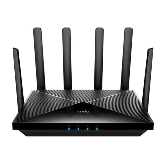 ROUTER INALAMBRICO CUDY P5_EU 1.0  5GHZ AX3000 WIFI 6 5G REL.16 CON ANTENAS DESMONTABLES NEGRO
