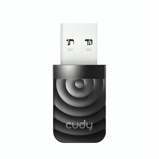 ADAPTADOR USB WI-FI  CUDY WU1300S 1.0 AC1300/ 5 GHZ DE DOBLE BANDA NEGRO