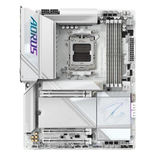 TARJETA MADRE GIGABYTE X870E AORUS PRO ICE AM5 ATX DDR5 BLANCO