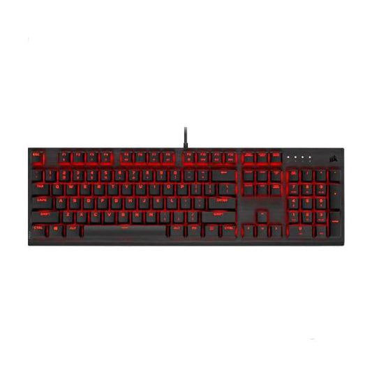 TECLADO GAMING CORSAIR K60 PRO MECÁNICO ALÁMBRICO USB ESPAÑOL LED ROJA CH-910D029-SP NEGRO