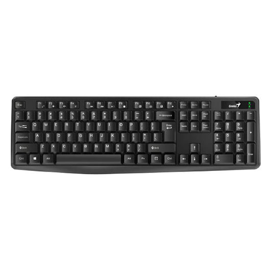 TECLADO GENIUS KB-117 MEMBRANA ALÁMBRICO USB ESPAÑOL 31310016401 NEGRO