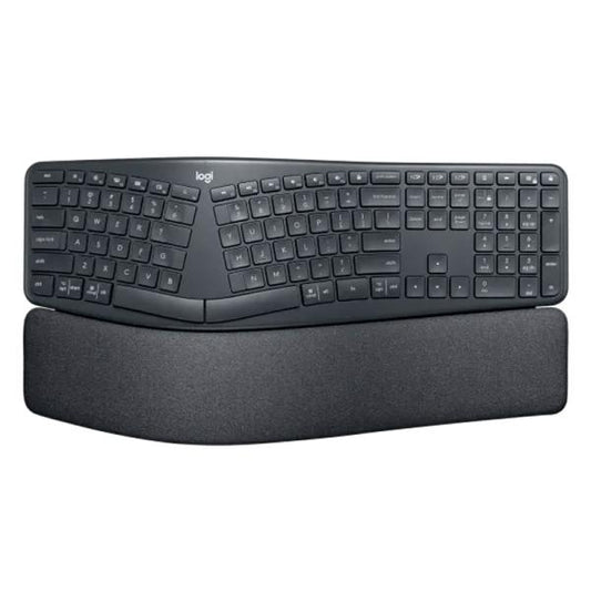 TECLADO LOGITECH ERGO K860 FOR BUSINESS MEMBRANA INALÁMBRICO BLUETOOTH 920-010343 NEGRO