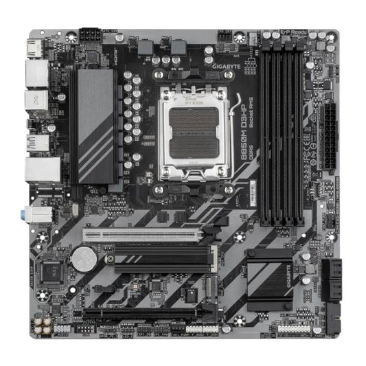 TARJETA MADRE GIGABYTE  B850M D3HP AM5 MICRO-ATX DDR5 NEGRO / BLANCO