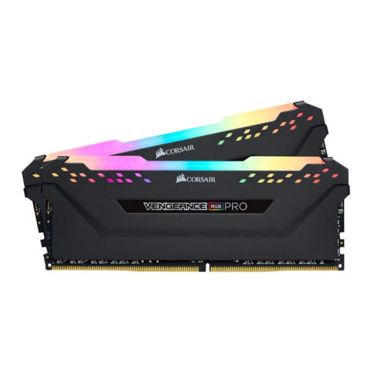 MEMORIA RAM PC 32GB (2 X 16GB) DDR4 3200MHZ CORSAIR VENGEANCE RGB PRO CMW32GX4M2E3200C16 NEGRO