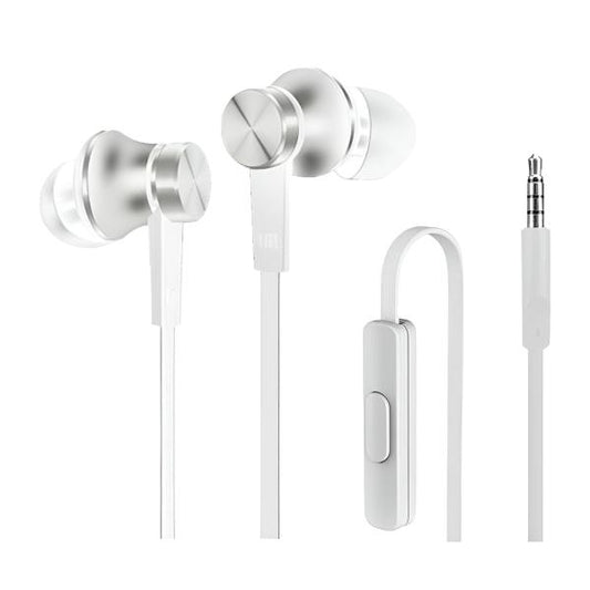 AUDIFONO XIAOMI MI IN-EAR BASIC ALÁMBRICO 3.5MM 14274 PLATA