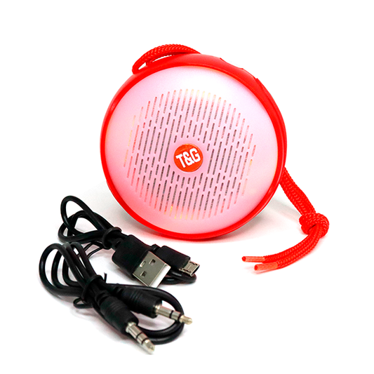 PARLANTE BLUETOOTH TG-607 T&G ROJA