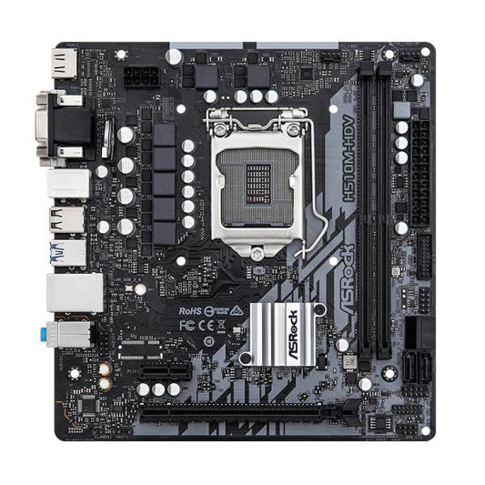 TARJETA MADRE ASROCK H510M-HDV R2.0 LGA1200 MICRO-ATX DDR4 90-MXBGS0-A0UAYZ NEGRO