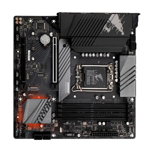 TARJETA MADRE GIGABYTE B660M AORUS PRO DDR4 LGA1700 MICRO-ATX NEGRO