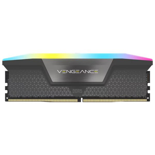 MEMORIA RAM PC 16GB CORSAIR VENGEANCE RGB DDR5 5200MHZ CL40 CMH16GX5M1B5200Z40 NEGRO