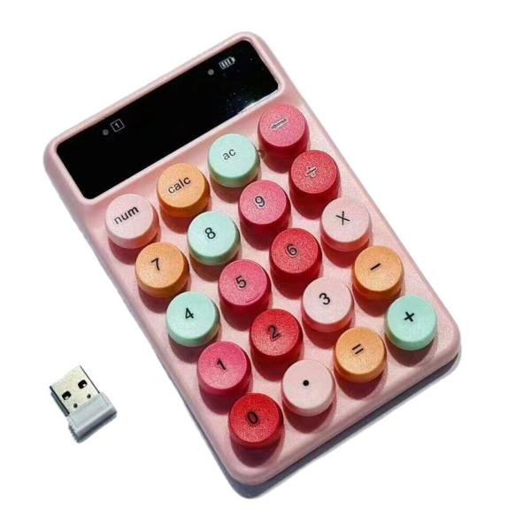 TECLADO NUMERICO INALAMBRICO Q3 ROSADO