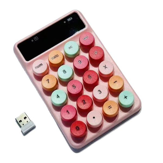 TECLADO NUMERICO INALAMBRICO Q3 ROSADO