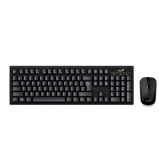 TECLADO Y MOUSE GENIUS KM-8101 INALÁMBRICO 2.4 GHZ 31340014401 NEGRO
