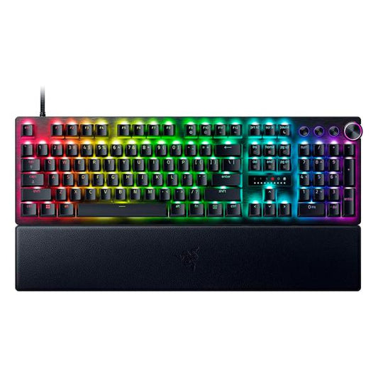 TECLADO GAMING RGB RAZER HUNTSMAN V3 PRO MECÁNICO ALÁMBRICO USB INGLÉS RZ03-04970200-R3U1 NEGRO