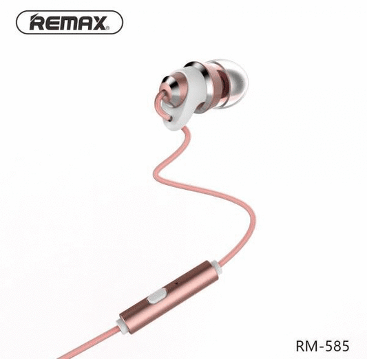AUDIFONOS MANOS LIBRES RM-585 REMAX ROSADO