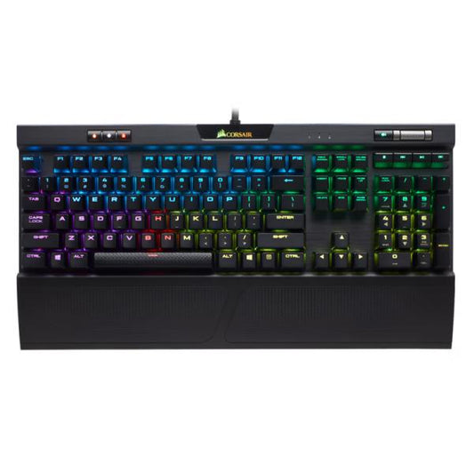 TECLADO GAMING RGB CORSAIR K70 MK.2 RAPIDFIRE MECÁNICO ALÁMBRICO USB ESPAÑOL SWITCH ROJO CH-9109014-SP NEGRO