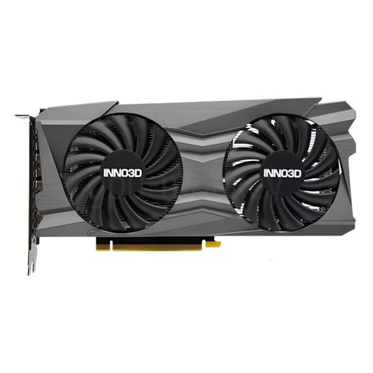 TARJETA DE VIDEO INNOVISION GEFORCE RTX 3050 TWIN X2 8GB GDDR6 1777 MHZ N30502-08D6-1190VA42 PLATEADO