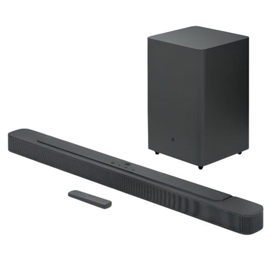 BARRA DE SONIDO JBL BAR 2.1 DEEP BASS 300W HDMI CABLE OPTICO Y BLUETOOTH CON SUBWOOFER INALAMBRICO JBL2GBAR21DB2BLKAM NEGRO