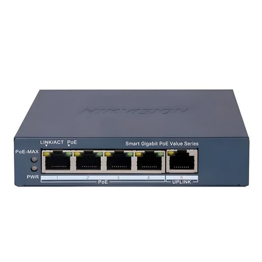 SWITCH HIKVISION 4 PUERTOS SMART POE DS-3E1505P-EI/M(O-STD) 301802989