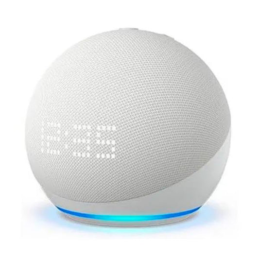 AMAZON ECHO DOT GEN 5 CON RELOJ Y ALEXA B09B8VN8YQ BLANCO