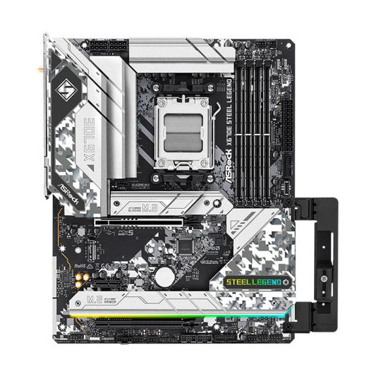 TARJETA MADRE ASROCK X670E STEEL LEGEND AM5 ATX DDR5 NEGRO/BLANCO