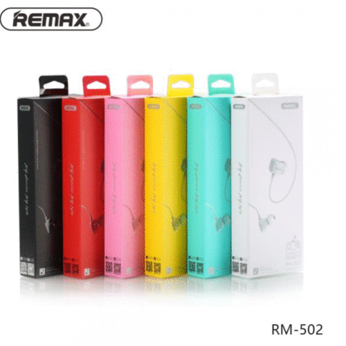 AUDIFONOS MANOS LIBRES RM-502 REMAX ROJO