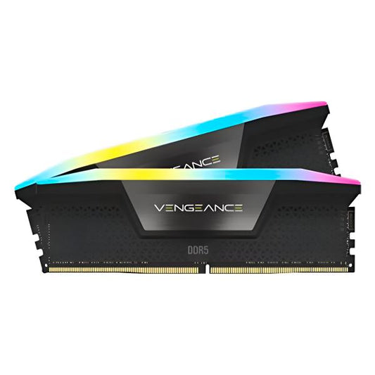 MEMORIA PC 64GB DDR5 5200MHZ (2 X 32GB) CORSAIR VENGEANCE RGB NEGRO CMH64GX5M2B5200C40