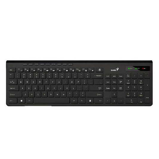 TECLADO GENIUS SLIMSTAR KB-7230 MEMBRANA INALÁMBRICO CON RECEPTOR ESPAÑOL 31310021401 NEGRO