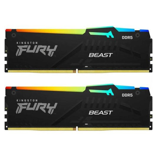 MEMORIA RAM PC 64GB (2X32GB) KINGSTON FURY DDR5 6400MHZ CL32 KF564C32BBEAK2-64
