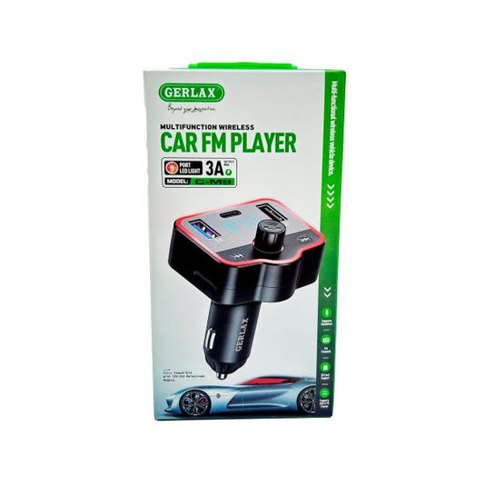 TRANSMISOR FM CARGADOR C-M9 GERLAX NEGRO