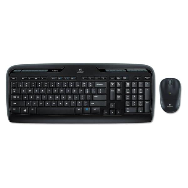 TECLADO LOGITECH MK320 MEMBRANA INALÁMBRICO 2.4 GHZ CON RECEPTOR USB INGLÉS 920-002836 NEGRO