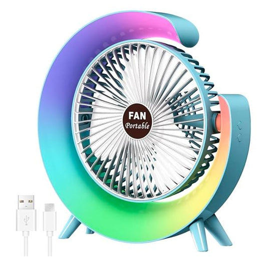 VENTILADOR RGB AZUL