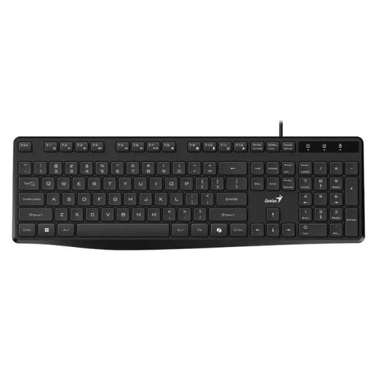 TECLADO GENIUS KB-117S MEMBRANA ALÁMBRICO USB ESPAÑOL 31300017401 NEGRO