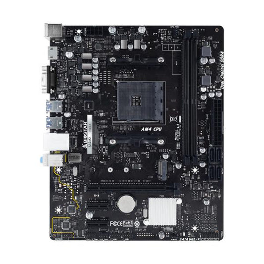 TARJETA MADRE BIOSTAR A32M2 AM4 MICRO-ATX DDR4 NEGRO