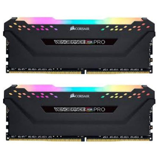 MEMORIA RAM PC 16GB (2 X 8GB) CORSAIR VENGEANCE PRO RGB DDR4 3600MHZ C18 CMW16GX4M2Z3600C18 NEGRO