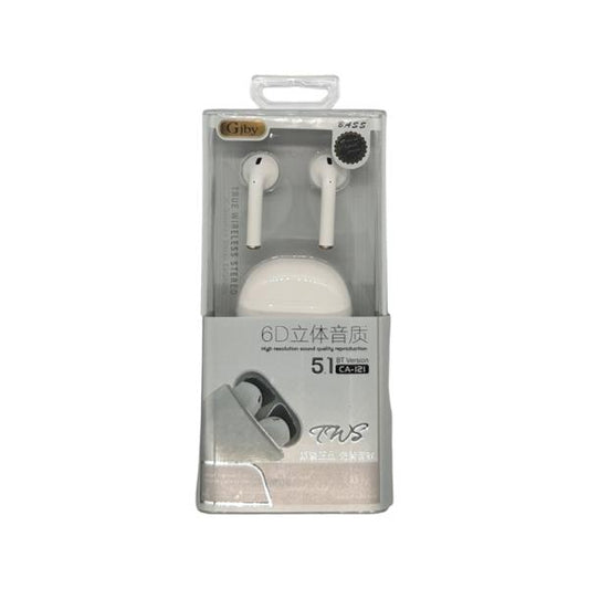 AUDIFONO MANOS LIBRES BLUETOOTH CA-121 BLANCO