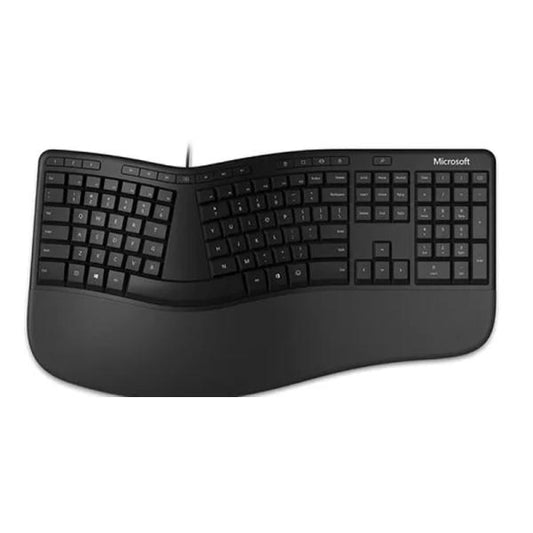 TECLADO MICROSOFT ERGO LXN-00003 MEMBRANA ALÁMBRICO USB ESPAÑOL NEGRO