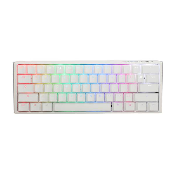 TECLADO GAMING RGB DUCKY ONE 3 MINI MECÁNICO USB-C ESPAÑOL SWITCH AZUL DKON2161ST-CESPDPWWWSC1 BLANCO