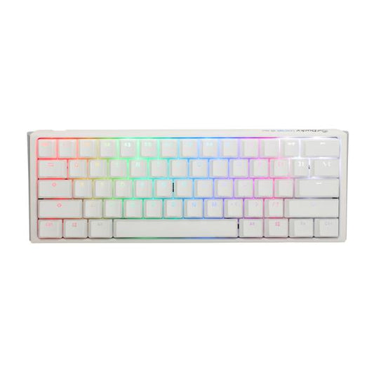 TECLADO GAMING RGB DUCKY ONE 3 MINI MECÁNICO USB-C ESPAÑOL SWITCH AZUL DKON2161ST-CESPDPWWWSC1 BLANCO