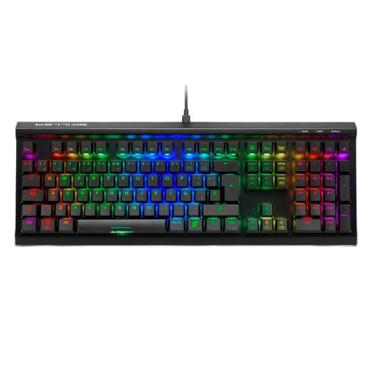 TECLADO GAMING RGB SHARKOON SKILLER SGK60 MECÁNICO ALÁMBRICO USB ESPAÑOL SWITCH MARRÓN 4044951033539 NEGRO