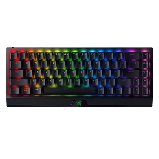 TECLADO GAMING RGB RAZER BLACKWIDOW V3 MINI HYPERSPEED MECÁNICO ALÁMBRICO USB ESPAÑOL SWITCH AMARILLO RZ03-03890900-R311 NEGRO