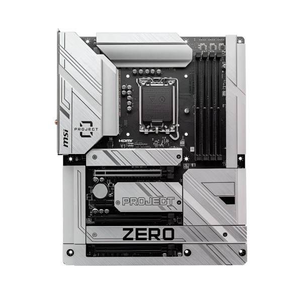 TARJETA MADRE MSI Z790 PROJECT ZERO LGA1700 ATX DDR5 911-7E23-008 NEGRO / BLANCO