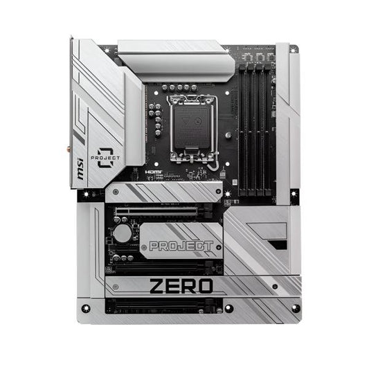 TARJETA MADRE MSI Z790 PROJECT ZERO LGA1700 ATX DDR5 911-7E23-008 NEGRO / BLANCO