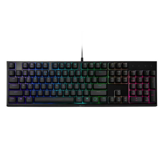 TECLADO GAMING  RGB COOLER MASTER MEM-CHANICAL ALÁMBRICO USB INGLÉS MK-110 MK-110-KKMF1-US NEGRO